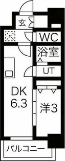 メイクスWアート名駅南Ⅲ【8階】の間取り