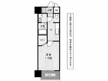アクシオ北九州【8階】の間取り