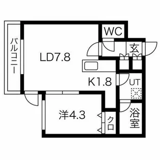 グレイスミル麻生【502号室】の間取り