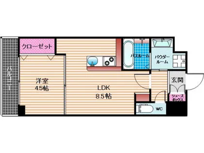 ムーンリバー大橋【3階】の間取り
