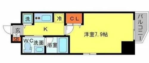 アーデン堺筋本町【10階】の間取り