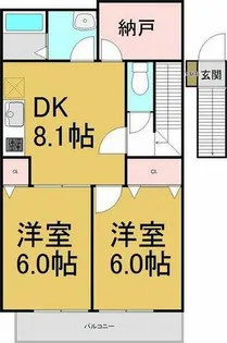 SAKYO21常滑【2階】の間取り