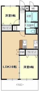 メゾンしかた【3階】の間取り