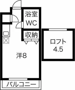メゾンクレール【210号室】の間取り