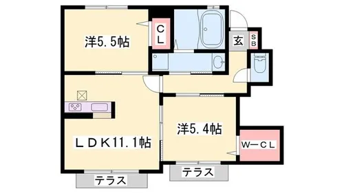 ラ ルーチェ【103号室】の間取り