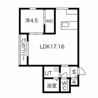 ベルフォーレ雅【302号室】の間取り