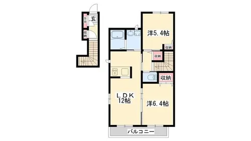 アミコートM【2階】の間取り