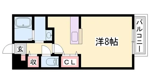 コンフォートテクノ2 B棟【207号室】の間取り