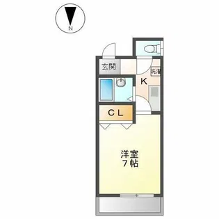 CHERRY GARDEN【301号室】の間取り