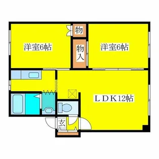 プリンスコートⅠ【202号室】の間取り