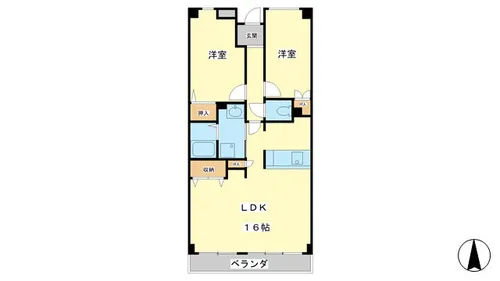 ギャラクシー・ホーヨー【6階】の間取り