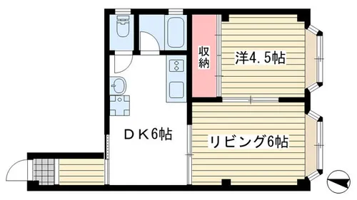 鈴蘭台南町2丁目マンション【2階】の間取り