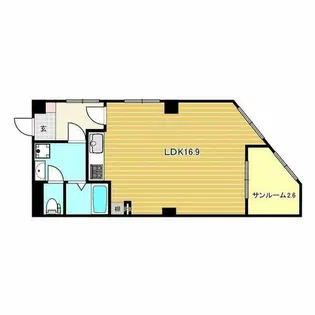 浜甲子園シーサイドマンション【3階】の間取り