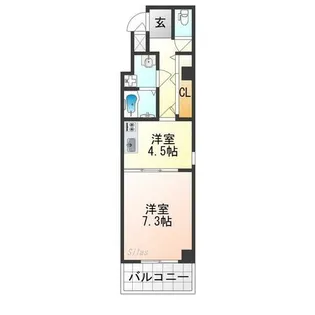 アイカーサ富小路【5階】の間取り