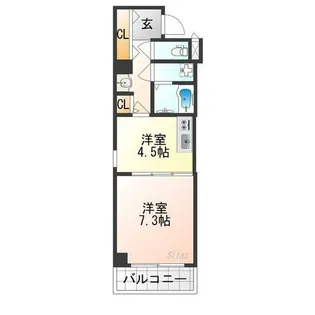 アイカーサ富小路【3階】の間取り