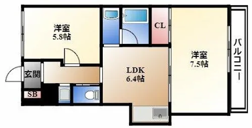 イマージュ池下【10階】の間取り