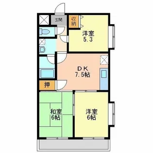 K.1st【2階】の間取り