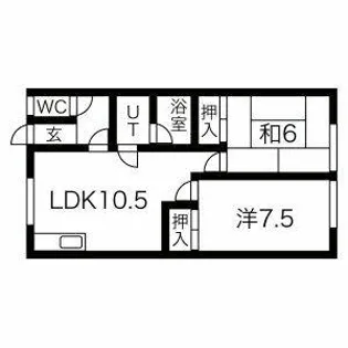 コーポあすなろⅠ【3号室】の間取り