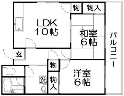 クレール星田【3階】の間取り