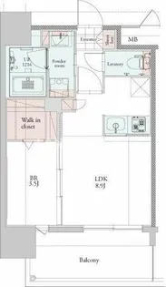 エンクレスト博多PREMIER【7階】の間取り
