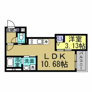Jack hommachiⅢ【1階】の間取り