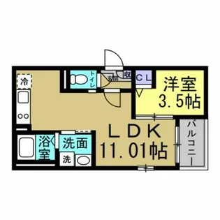 Jack hommachiⅣ【3階】の間取り