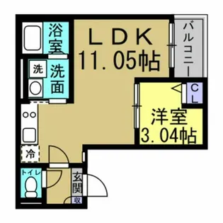 Jack hommachiⅣ【3階】の間取り