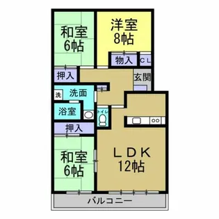 大豊ヒルズ【306号室】の間取り