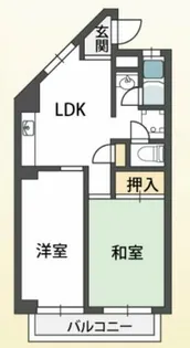 LA CASA駒川中野【3階】の間取り