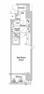 コンフォリア心斎橋EAST【10階】の間取り