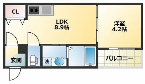 F asecia stib【3階】の間取り