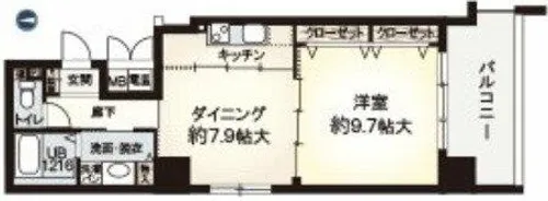アルデールヒル内久宝寺【6階】の間取り