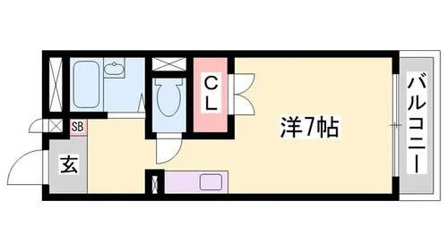 サンフレッチェ南条B【2階】の間取り