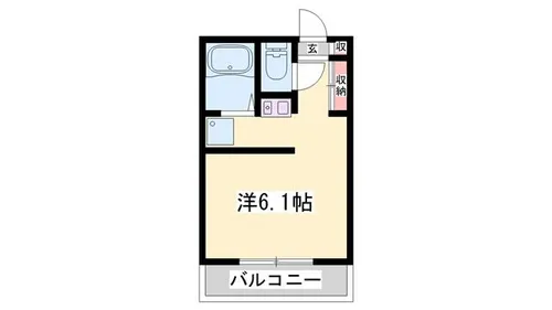 ミストラル西庄【1階】の間取り