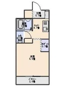 アビタションAKETA【106号室】の間取り