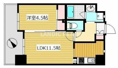 ラ・フルール博多駅南【6階】の間取り