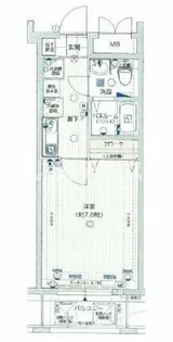 ダイドーメゾン神戸元町【8階】の間取り
