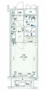 ダイドーメゾン神戸元町【8階】の間取り