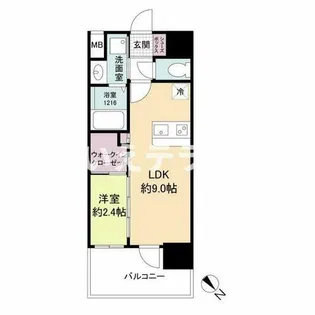セレニテ西元町アリエ【2階】の間取り