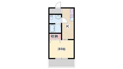 グリーンハイツ【208号室】の間取り