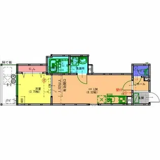 F+style藤井寺岡3号館【1階】の間取り