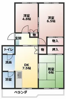 メゾンショーホー【403号室】の間取り