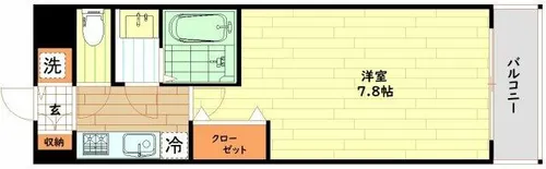 フォーリアライズ福島WEST【8階】の間取り