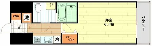 エスリード福島シティグランツ【4階】の間取り