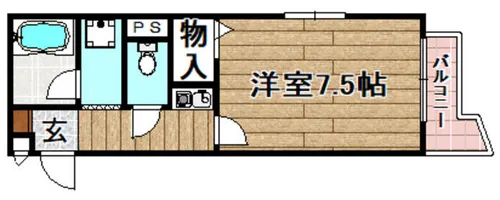 コンフォートグリーン【405号室】の間取り