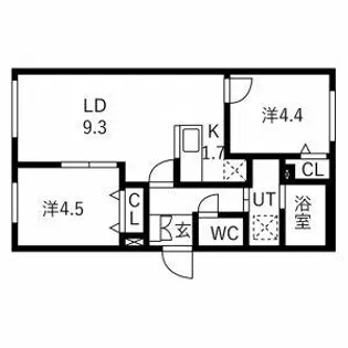 (新築)A2 菊水【2階】の間取り