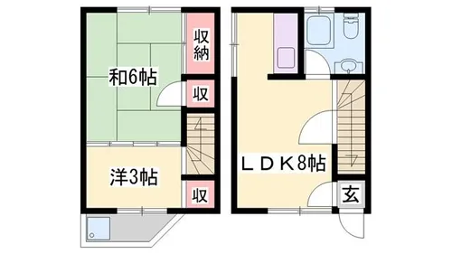 ビラージュ土居【B-03号室】の間取り