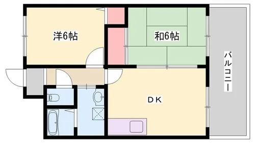 山東サントピアハイツ【506号室】の間取り