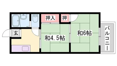 サンライフ・アイ F【104号室】の間取り