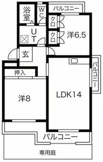 ヒルズ赤池【1階】の間取り